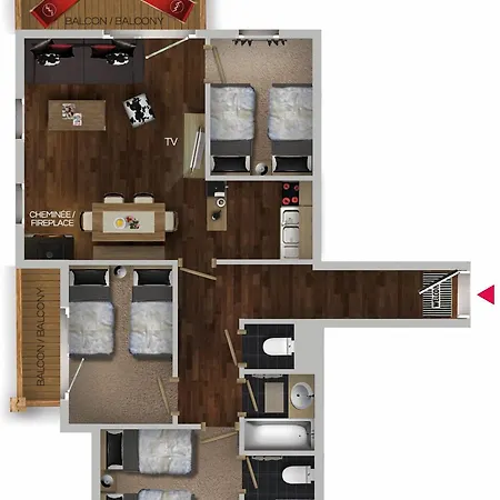 Апарт-отель Residences Village Montana By Les Etincelles